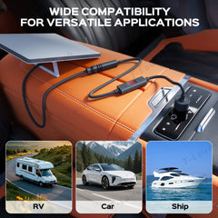 12V to 24V DC Step Up Converter with 60W Car Cigarette Lighter Adapter for Starlink Mini