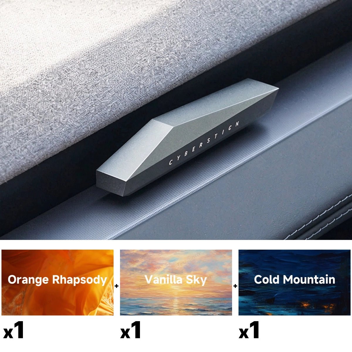 Cybertruck-Style Dashboard Air Freshener for Tesla Model 3 Highland 2024+ / Model Y Juniper 2025+ - T-Launch