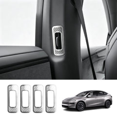 Stainless Steel B & C-Pillar Air Vent Trim Covers for Tesla Model Y L 2026+
