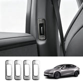 Stainless Steel B & C-Pillar Air Vent Trim Covers for Tesla Model Y L 2026+ - T-Launch