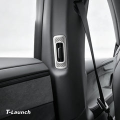 Stainless Steel B & C-Pillar Air Vent Trim Covers for Tesla Model Y L 2026+