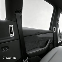 Stainless Steel B & C-Pillar Air Vent Trim Covers for Tesla Model Y L 2026+