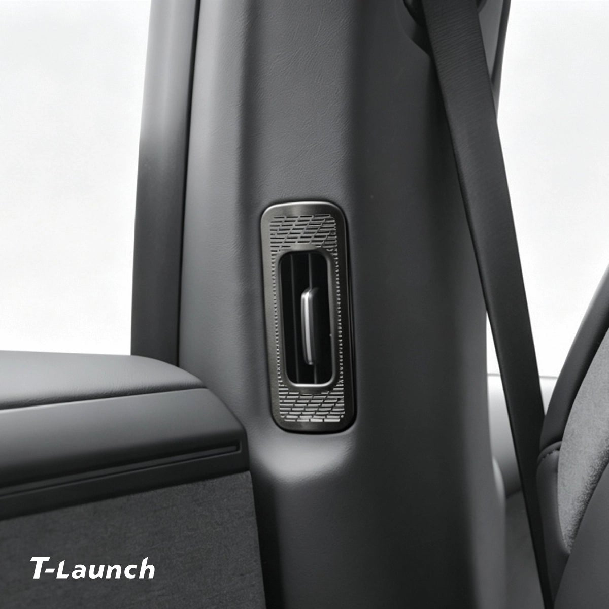Stainless Steel B & C-Pillar Air Vent Trim Covers for Tesla Model Y L 2026+ - T-Launch