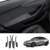 Alcantara Door Armrest Cover for Tesla Model Y Juniper 2025+