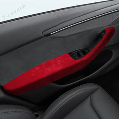 Alcantara Door Armrest Cover for Tesla Model Y Juniper 2025+