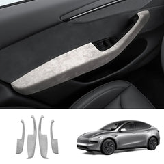 Alcantara Door Armrest Cover for Tesla Model Y Juniper 2025+