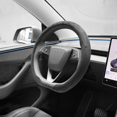 Alcantara Half-Open Steering Wheel Cover for Tesla Model 3/Y
