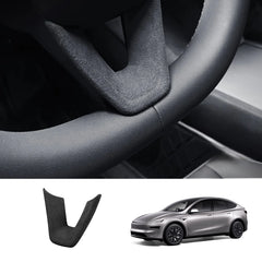 Alcantara Steering Wheel U-shaped Cover for Tesla Model YL 2026+