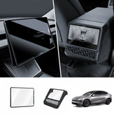 All-in-One Central Screen Tempered Glass & Frame Cover for Tesla Model YL 2026+