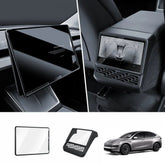All-in-One Central Screen Tempered Glass & Frame Cover for Tesla Model YL 2026+