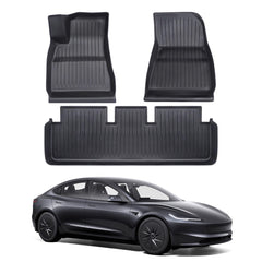 All Weather TPE Interior Floor Mats Cargo Liners Set for Tesla Model 3 Highland Standard 2025+