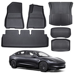 All Weather TPE Interior Floor Mats Cargo Liners Set for Tesla Model 3 Highland Standard 2025+