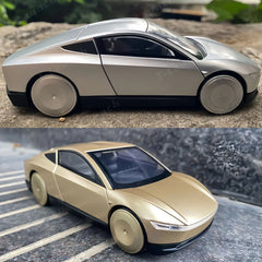 1:32 Cybercab Robô Autónomo em Liga Metálica Fundida Model Carro