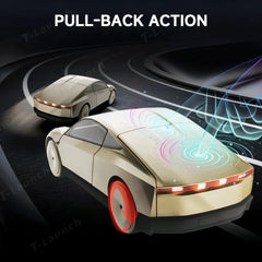 1:32 Cybercab Robô Autónomo em Liga Metálica Fundida Model Carro