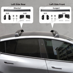 Bundle Save $70: Aluminum Roof Rack Cargo Cross Bars + Rear Trunk Privacy Cargo Cover