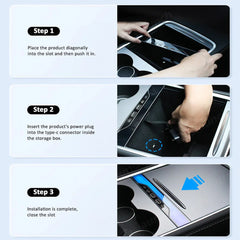Voice-Controlled Ambient Light Charging Extension for Tesla Model 3/Y(2020-2024)
