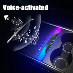 Voice-Controlled Ambient Light Charging Extension for Tesla Model 3/Y(2020-2024)
