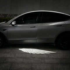 Angel Wing Side Mirror Welcome Projector Light for Tesla Model Y Juniper 2025+