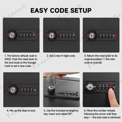 Anti-Theft Center Console Safe LockBox for Tesla Model Y Juniper 2025+ / Model 3 Highland 2024+