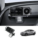 Electric Auto-Clamping & Rotating Wireless Charging Phone Holder for Tesla Model 3/Y/Y L 2024+