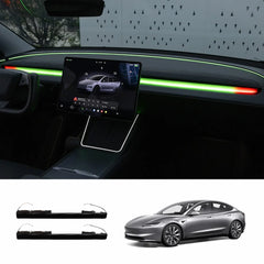Smart Blind Spot Detection (BSD) Dashboard Ambient Light Bar for Tesla Model Y Juniper 2025+ / Model 3 Highland 2024+