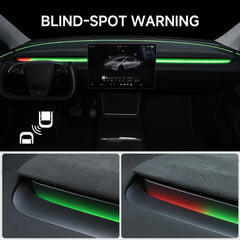 Smart Blind Spot Detection (BSD) Dashboard Ambient Light Bar for Tesla Model Y Juniper 2025+ / Model 3 Highland 2024+