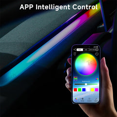 Interior LED Ambient Lights with App Control for Tesla 2024+ Model 3 Highland – Dashboard & Wireless Charging Frame