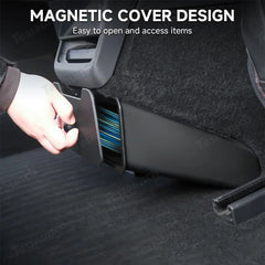 Backseat Magnetic Trash Can & Storage Box for Tesla Model Y Juniper 2025+