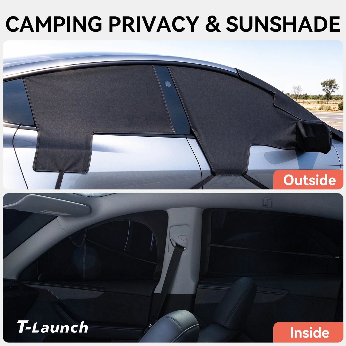 Windshield Side Window & Door Handle Full Snow Cover for Tesla Model 3/Y/S - T-Launch