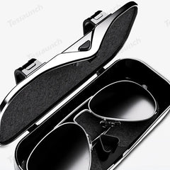 Car Sun Visor Glasses Storage Box – Universal Fit for All Cars