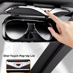 Car Sun Visor Glasses Storage Box – Universal Fit for All Cars