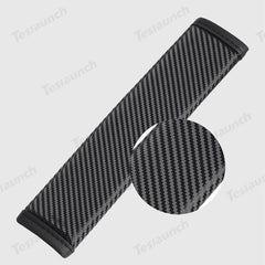 Carbon Fiber Style Seat Belt Shoulder Pad - Universal Fit for All Cars