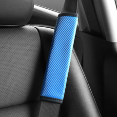 Carbon Fiber Style Seat Belt Shoulder Pad - Universal Fit for All Cars