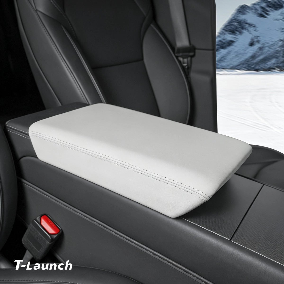 Center Console Panel & Armrest Protective Cover Set for Tesla Model 3 2024+ / Model Y 2025+ - T-Launch