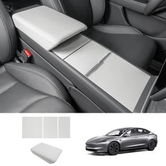 Center Console Panel & Armrest Protective Cover Set for Tesla Model 3 2024+ / Model Y 2025+