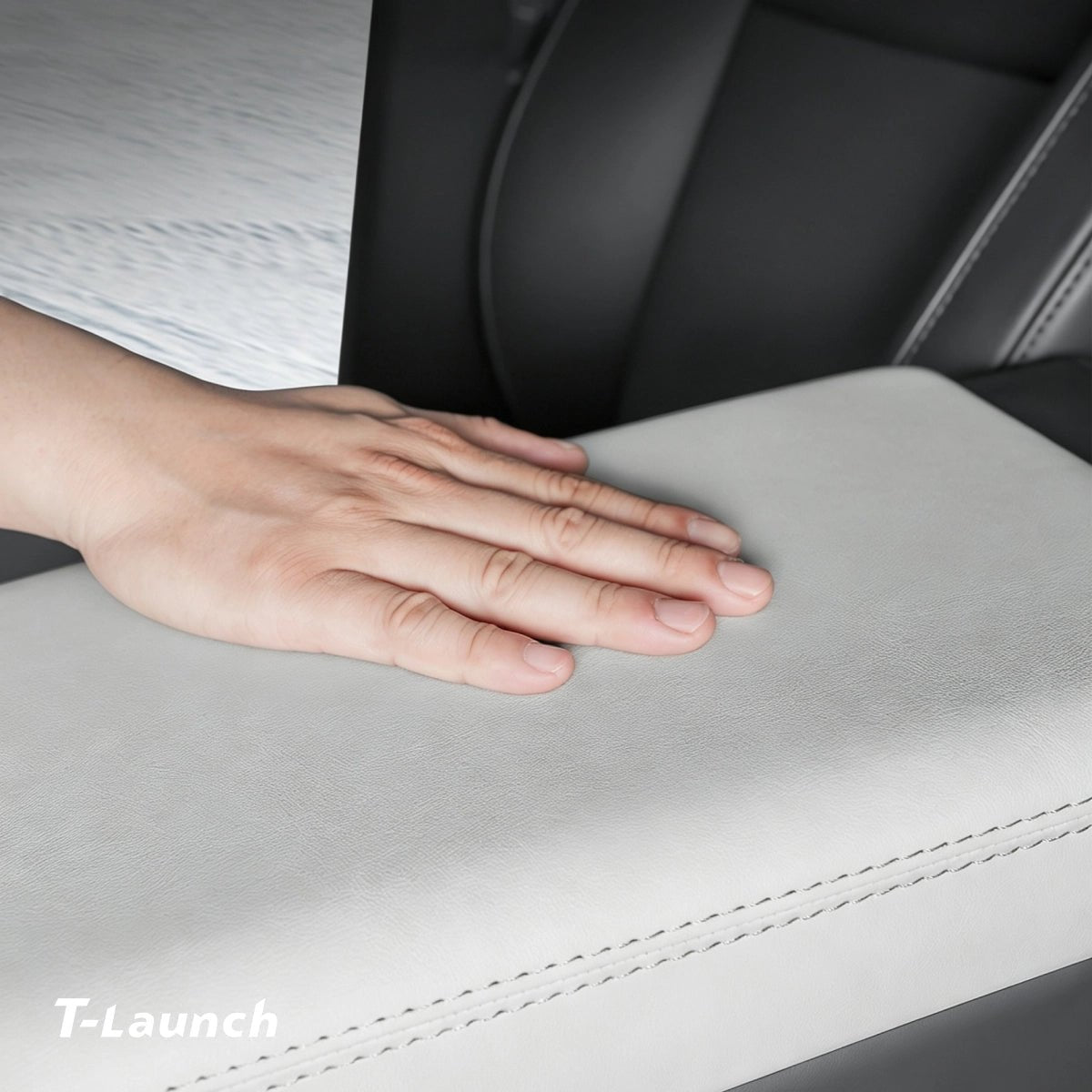 Center Console Panel & Armrest Protective Cover Set for Tesla Model 3 2024+ / Model Y 2025+ - T-Launch