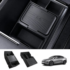 Center Console & Armrest Silicone Storage Organizer Set for Tesla Model Y/Y L 2025+ - T-Launch