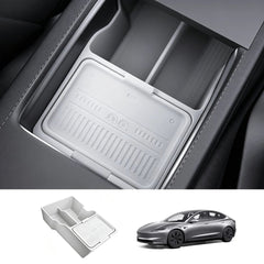Center Console & Armrest Silicone Storage Organizer Set for Tesla Model 3 Highland 2024+ - T-Launch