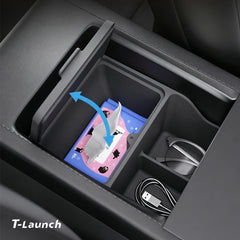 Center Console & Armrest Silicone Storage Organizer Set for Tesla Model 3 Highland 2024+ - T-Launch