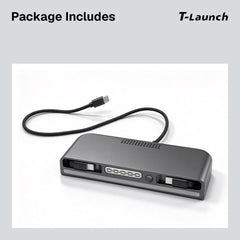 Center Console USB Hub with Ambient Lighting & Air Freshener for Tesla Model 3/Y 2017+ - T-Launch