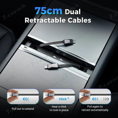 Fast-Charging GaN Center Console USB Hub Dock for Tesla Model Y Juniper 2025+