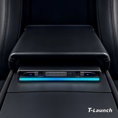Center Console USB Hub with Ambient Lighting & Air Freshener for Tesla Model 3/Y 2017+ - T-Launch