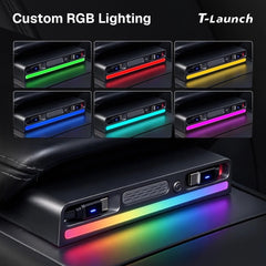 Center Console USB Hub with Ambient Lighting & Air Freshener for Tesla Model 3/Y 2017+ - T-Launch