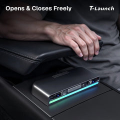 Center Console USB Hub with Ambient Lighting & Air Freshener for Tesla Model 3/Y 2017+ - T-Launch
