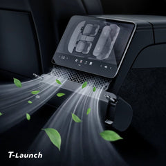 Rear Air Vent Charging Dock with Retractable Cables for Tesla Model Y L 2026+