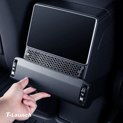Rear Air Vent Charging Dock with Retractable Cables for Tesla Model Y L 2026+