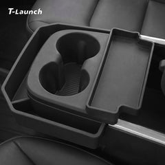 Cup Holder Insert Center Console Storage Organizer for Tesla Model Y Standard 2026+