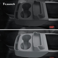 Silicone Integrated Cup Holder & Storage Organizer for Tesla Model Y Standard 2026+