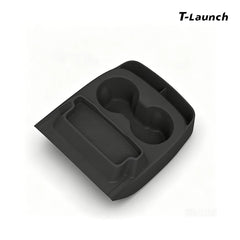 Silicone Integrated Cup Holder & Storage Organizer for Tesla Model Y Standard 2026+