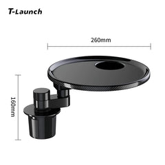 360° Rotatable Cup Holder Tray Table for Tesla Model 3/Y/S/X
